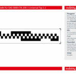 Zusatzbild 1 Kalibriertafel für BOSCH DAS 3000 CTA 200-1: Universal Typ 1.1