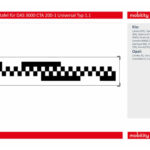 Zusatzbild 2 Kalibriertafel für BOSCH DAS 3000 CTA 200-1: Universal Typ 1.1