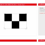 Zusatzbild 1 Kalibriertafel für BOSCH DAS 3000 CTA 203-1: Honda Typ 1