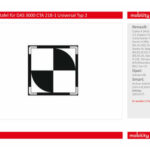 Zusatzbild 1 Kalibriertafel für BOSCH DAS 3000 CTA 218-1: Universal Typ 2
