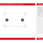 Zusatzbild 1 Kalibriertafel für BOSCH DAS 3000 CTA 209-1: Mazda Typ1