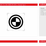 Zusatzbild 1 Kalibriertafel für BOSCH DAS 3000 CTA 205-1: Honda Typ 3