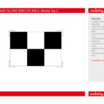 Zusatzbild 1 Kalibriertafel für BOSCH DAS 3000 CTA 208-1: Mazda Typ 2